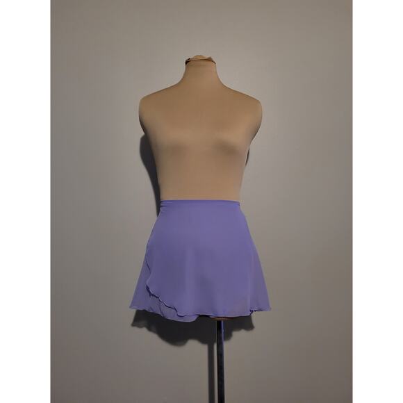 NWOT Light Purple Lilac Ballet Chiffon Wrap Skirt - Picture 7 of 7